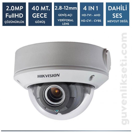 Hikvision DS-2CE5AD0T-VPIT3F 2MP Analog IR Dome Kamera
